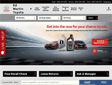 Tablet Screenshot of edmartintoyota.com